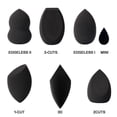 thumbnail image 2 of 2-Cuts Shape x2Pro-series Black Makeup Sponge Blenders - Acabado impecable para base en polvo - Poliuretano hidrofílico suave sin látex esquí esquí Gafas de esquí, 2 of 4