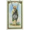 Pewter Saint St Jude Thaddeus Medal with Laminated Holy Card, 1 1/16 Inch