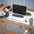 thumbnail image 3 of Long Mouse Pads for Desk,Brown Boho Plant Pattern Desk Mats on Top Of Desks, Desk Mouse Pad Extra Large with 3mm Non-Slip Base and Stitched Edge for Gaming,Office,Work,Home 35.4"x15.7", 3 of 6