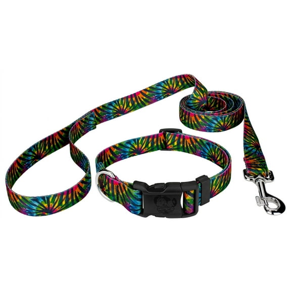 Country Brook Petz® Tie Dye Stripes Deluxe Dog Collar and Leash, 2XS