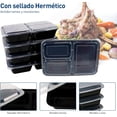 thumbnail image 4 of Contenedores para Alimentos Bluelander Set de 20 Piezas con 3 Divisiones Reutilizables, 4 of 5