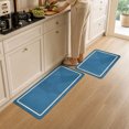 thumbnail image 4 of 2 Pack Diatomaceous Earth Mat Set Water Absorbent Quick Drying Bathroom Kitchen Floor Runner Rug Non Slips Entryway Doormat Fast Oil Absorbing Stone Mud Mats for Sink Stove Bedside Home, Style B, 4 of 6
