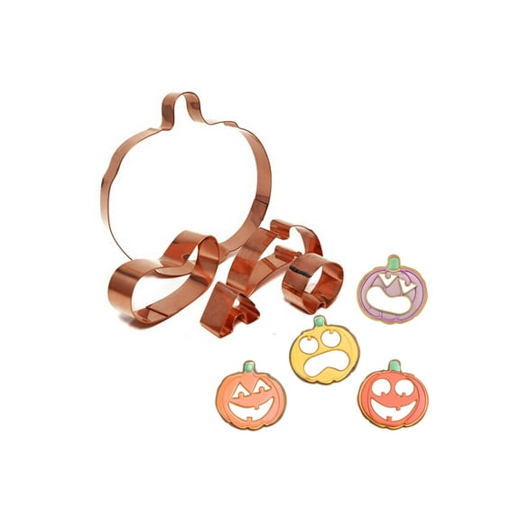 Large Jack-o-Lantern Pumpkin 5 Piece Halloween Cookie Cutter Set, 5.5x5 inches