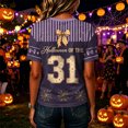 thumbnail image 3 of Stralyhd Halloween Women Shirts Moon Forest Graphic Tee Festival Gathering V‑neck Tops Cottagecore Short Sleeve Shirt L, 3 of 4