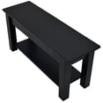 thumbnail image 2 of Black Bench with Shelf - 60, 2 of 4