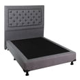 thumbnail image 3 of Box Base Cama Matrimonial + Cabecera Mary Gris Dicasa  Plomo, 3 of 8