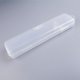 thumbnail image 4 of Caja de plástico rectangular Caja de plástico PP transparente abatible de una pieza para cepillos de dientes Caja de almacenamiento portátil para clínica bucal con una o dos tarjetas, 4 of 5