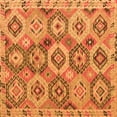 thumbnail image 1 of Ahgly Company Indoor Square Southwestern Orange Country Area Rugs, 4' Square, 1 of 4