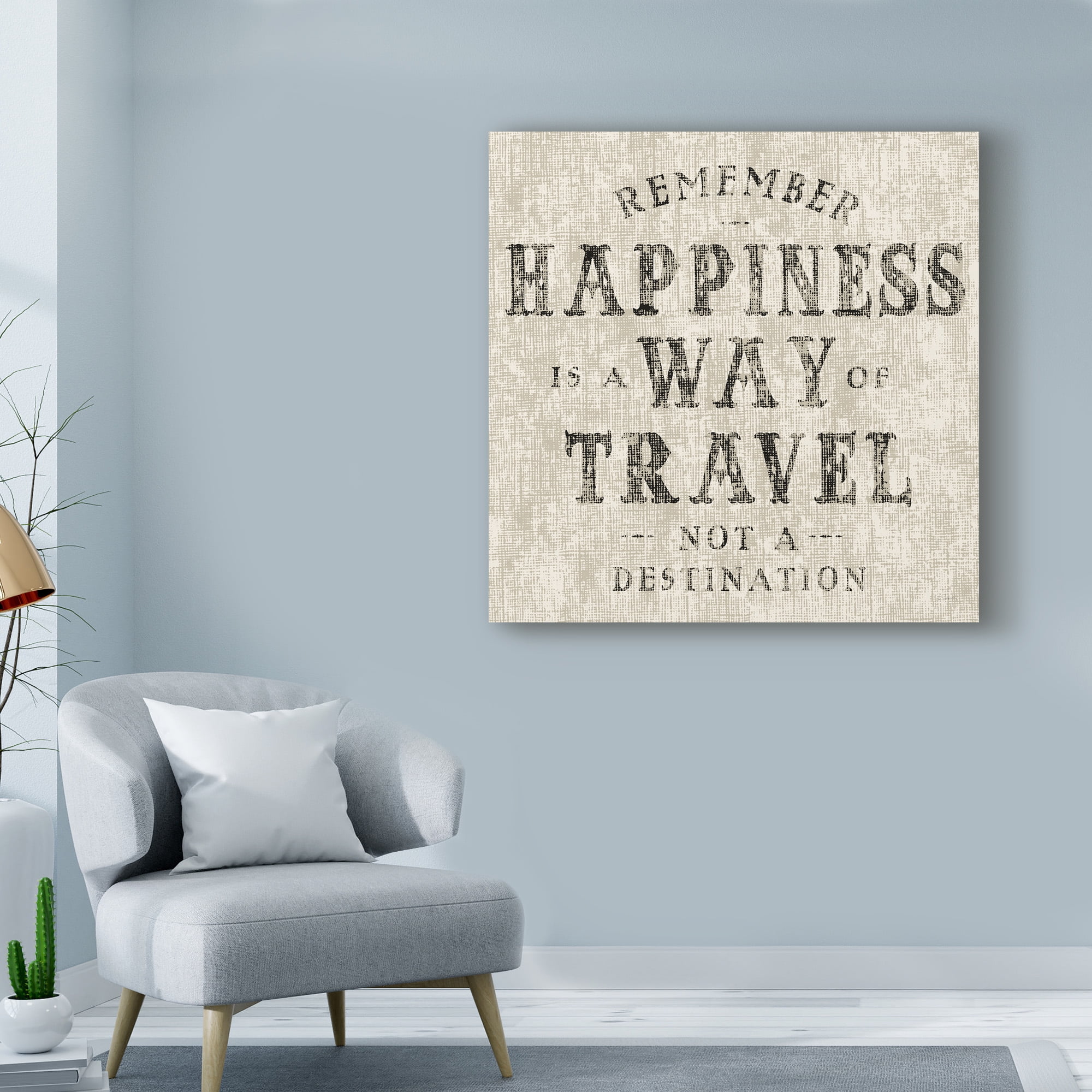 Trademark Fine Art 'Rustic Inspiration I Light' Canvas Art by Sue Schlabach