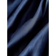 thumbnail image 4 of Navy Blue Sequin Off-Shoulder Ruched Satin Midi Dress, 4 of 5