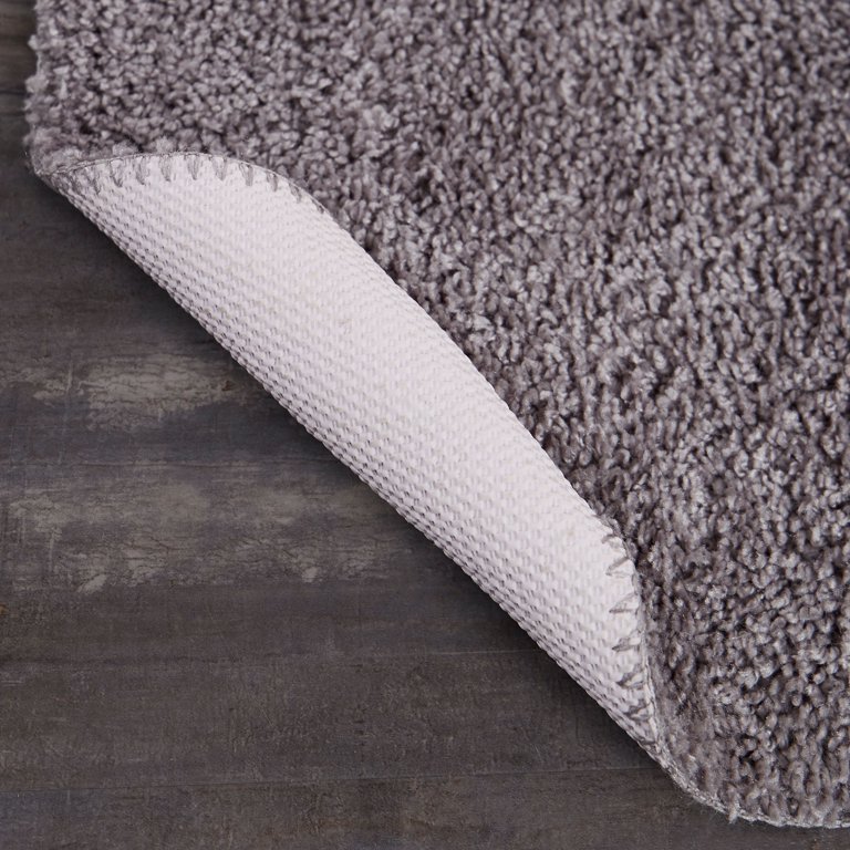 Mainstays Basic 3 Piece Polyester Bath Rug Set, 20 inch x 32 inch Rug, Contour, Lid - Light School Grey, Size: 3 Piece (20 inchx32 inch, Contour, Lid)