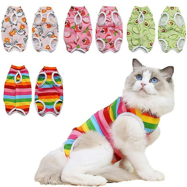 Surgery Recovery Suit For Cat, Sterilization Suit Anti-licking Recovery Clothing After Surgery,substitute E-collar Cone -fb