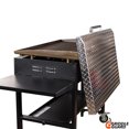 thumbnail image 3 of Griddle Guard 36" Outdoor Diamond Plated Griddle Hard Cover w/ Wood Handle, 3 of 9