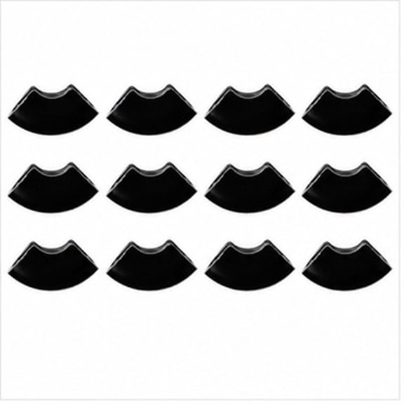WRITWAA 16-Pack U-Shaped Rubber Chair Leg Caps Floor Protectors Anti- Black Furniture Pads for Hardwood and Tile