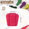 thumbnail image 2 of Uxcell Zipper Pull Cord Lock, Plastic Shoe Lace End Clips for Various Uses Rose Red, 2 of 7