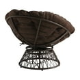 thumbnail image 4 of Papasan Chair with Brown Round Pillow Cushion and Brown Resin Wicker Weave, 4 of 6
