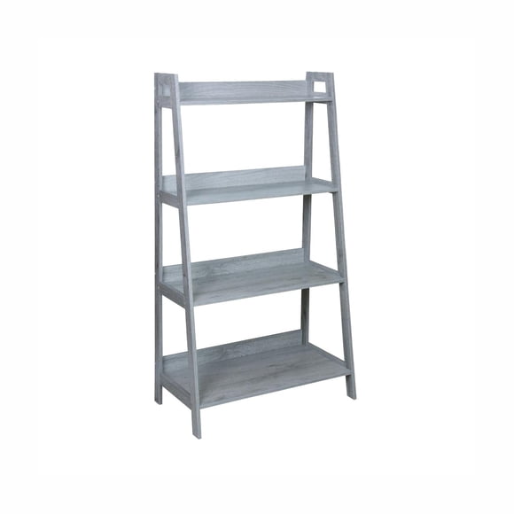 Librero Ancho Organizador Minimalista Escalera Multiusos Gris ELLEGANCE HOUSEWARE SS34363