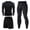 A-Black342, variant on JAJAHO Mens Workout 3 Piece Outfits Tummy Control Long Sleeve Shirt And Pants Athletic Running Suit With Pockets For Basketball Training Soft Outfit