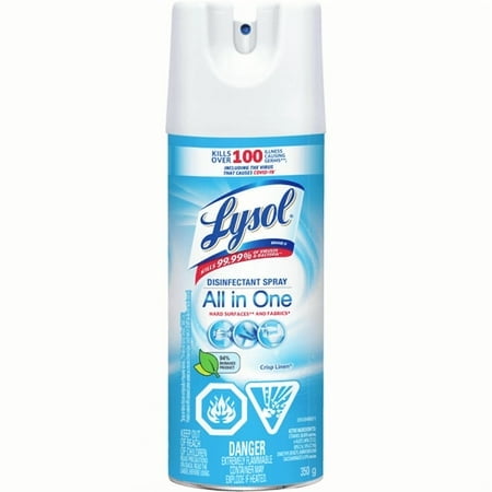 Disinfectant Spray, Crisp Linen, Disinfect and Eliminate Odours on Hard Surfaces & Fabrics