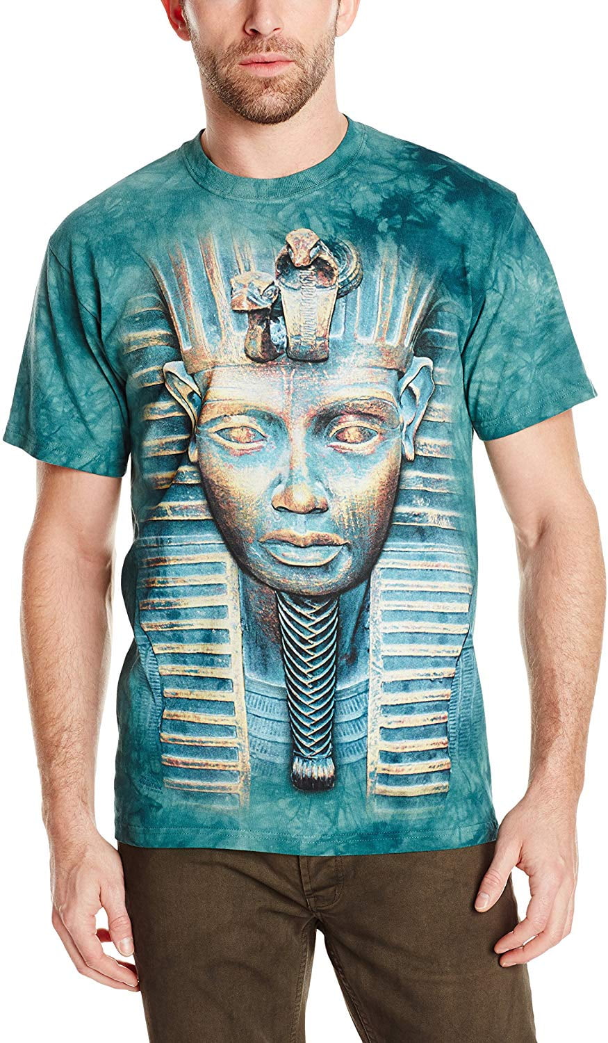 Turquoise 100% Cotton Big Face Tut Graphic T-Shirt NEW - Walmart.com