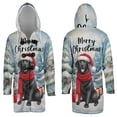 thumbnail image 3 of Merry Christmas Labrador Retriever Enjoys Woofmas Winter Xmas Holiday All Over Print 3D Hooded Duffle Toggle Coat Lab Dog Lover Gifts - 02022, 3 of 6