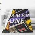 thumbnail image 3 of Retro Gamepad Controller Throw Blanket, Fluffy Soft Cozy Blanket Flannel Plush Microfiber Couch Throw, 60"x50", 3 of 8
