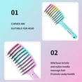 2 Pack Detangling Brush Getting Knots Out without Pain Adds Shine and