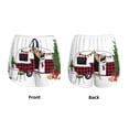 thumbnail image 4 of Disketp Vintage Buffalo Plaid Christmas Camper Print Women's Shorts Workout Shorts for Athletic Gym Running Shorts with Phone Pockets Small, 4 of 8