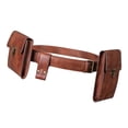 thumbnail image 2 of Steampunk Hip Waist Pack Leather Rivet Leg Belt Bag Monedero se describe,Brown marrón Hugo Riñonera Steampunk para mujer, 2 of 6