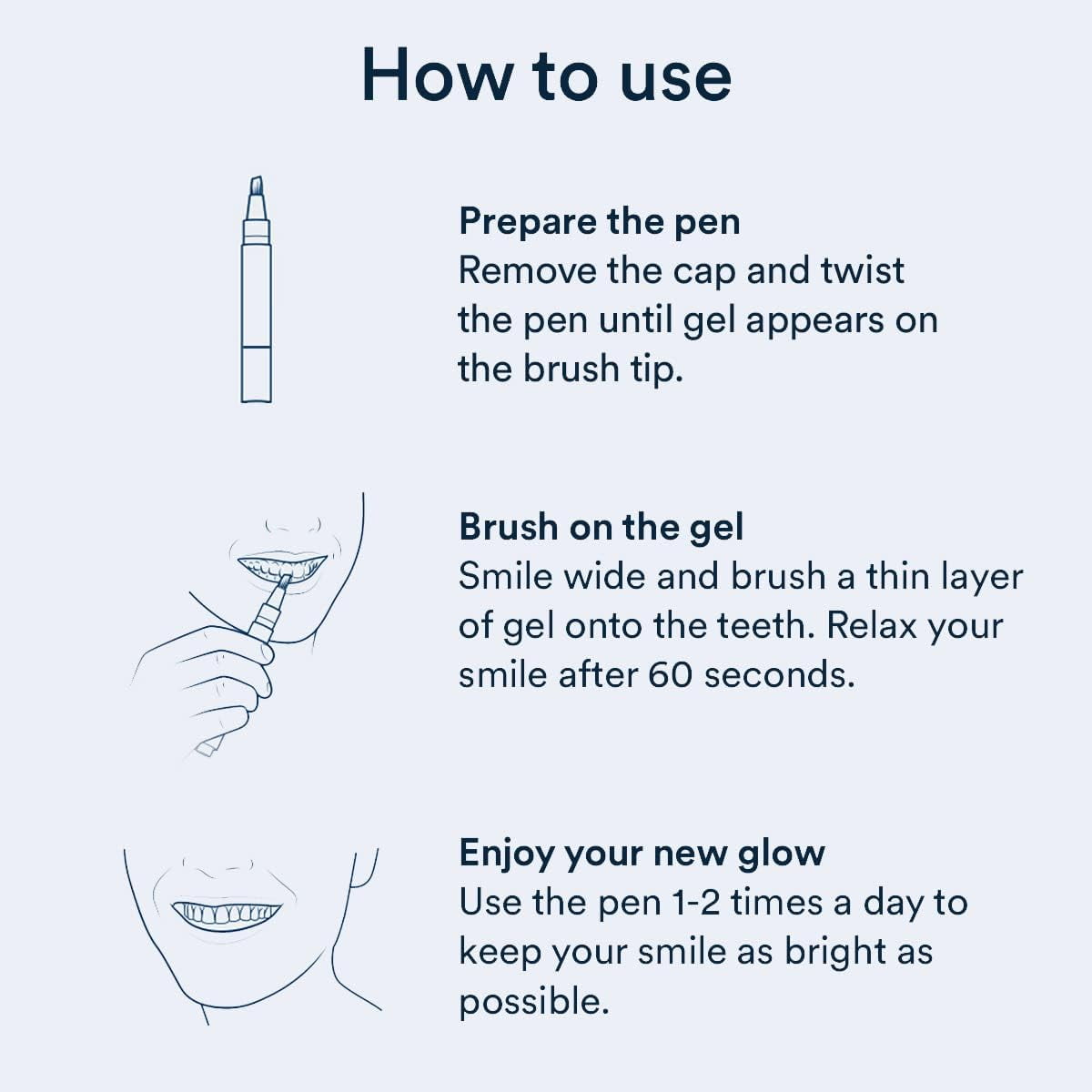 Auraglow Extra Strength Teeth Whitening Pen, 9% Hydrogen Peroxide, 40+ Whitening Treatments, Whitens Teeth Fast, No Sensitivity, 4mL