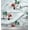 Light Mint Green, variant on Soimoi Cotton Duck Fabric Snowman,Santa & Tree Christmas Printed Fabric 1 Yard 42 Inch Wide