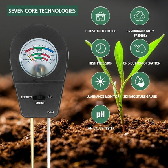 Ganfancp 3 In1 Ph Tester Water Light Test Meter For Garden Plant Flower Deals