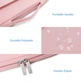 thumbnail image 5 of Mosiso 13-13.3 inch Laptop Sleeve Bag for MacBook Pro 14 2023-2021 A2779 M2 A2442 M1, 360 Protective NoteBook Sleeve Carrying Case for HP Acer Lenovo Dell, Pink, 5 of 6