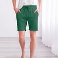 thumbnail image 2 of TRUBKH Beach Shorts for Women Gym Yoga Shorts Active Shorts for Women Linen Shorts for Women Lounge Beach Drawstring Women's 2 in 1 Running Shorts Biker Running Shorts Sports Shorts Green S-3XL, 2 of 9