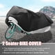 thumbnail image 3 of Funda para bicicleta de 2 plazas Unique Bargains Funda impermeable extra larga remolque Protector lluvia sol tono plateado Negro, 3 of 8
