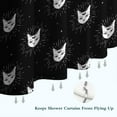 thumbnail image 6 of Black Cat Head Pattern Shower Curtain 84"x72" ,Bathroom Decorative Shower Curtains Set with 12 Hooks,Modern Waterproof Washable Shower Curtain, 6 of 6