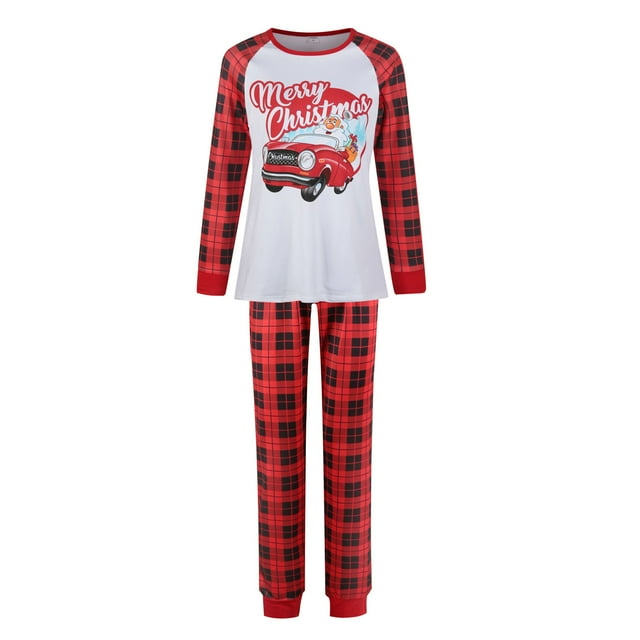 Awdenio Christmas Pajamas For Family,Family Christmas Pjs Matching Sets Jumpsuits Matching Christmas Pjs For Family Long Sleeve Pajamas Two-piece Mom Set
