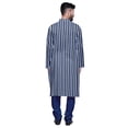 thumbnail image 3 of Atasi Designer Kurta Set For Boys Printed Long Kurta Pajama Summer Clothing, 3 of 4