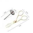 thumbnail image 3 of Piping Scissors With Nail, Icing Bake Decor Tool, Stainless Steel Flower Tip, Cake Fondant Maker, Baking DIY Accessory Kit, 3 of 9