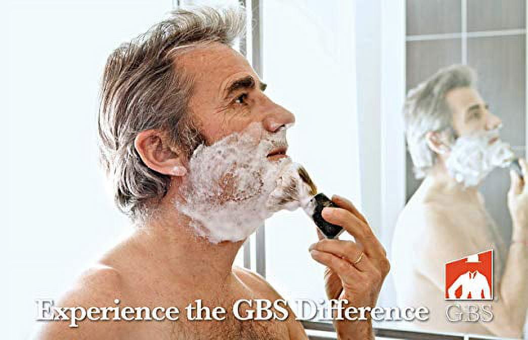 GBS 5 Blade Fusion Compatible Razor- Provides Clean and Close Shave - High Quality Professional Cartridge Shaving Razor Lubricated Strip Protects Skin (Black)