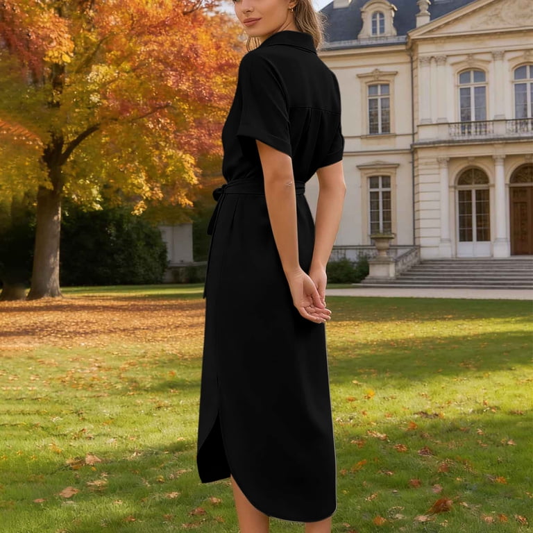 linen dress with slit Linen High-Slit Maxi Dress