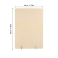 thumbnail image 2 of WRITWAA Desk Pegboard Wood Pegboard Stand Beige Rectangular Organizing For Women Exhibition 1Set, 2 of 6