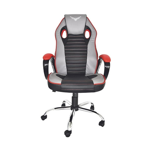 Silla Gamer NACEB JUGGERNAUT Deportiva Negro/Rojo NA-0909