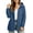 Dark Blue, variant on Jacket for Women Solid Color Loose Long-Sleeved Tops Casual Softshell Jacket with Button Pockets Jacket Women