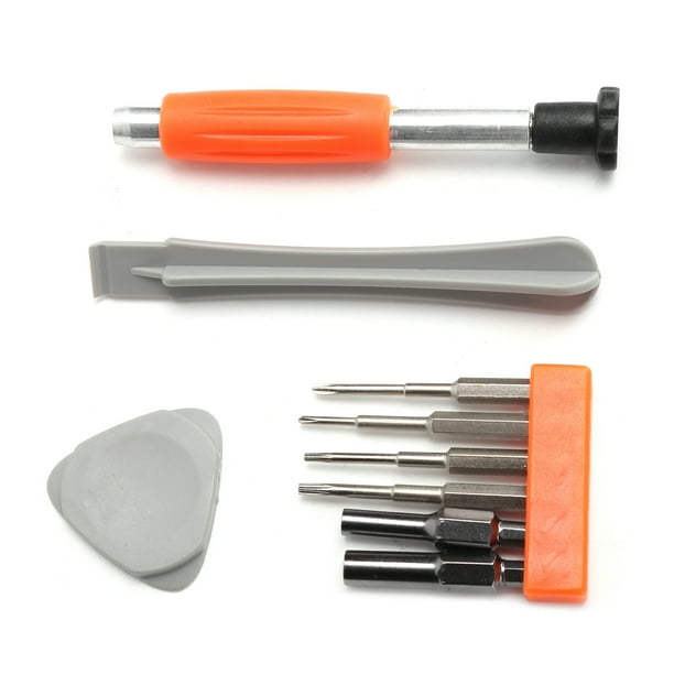 Ccdes Kit de destornilladores de mantenimiento, mango ergonómico Herramienta de reparación de controlador de juego de plástico + metal Resistente al desgaste para herramientas de reparación aptas para Cable No se aplica