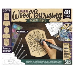 ArtSkills Wood Burning Kit, 48-Piece Beginner Set