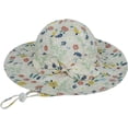 thumbnail image 4 of CoCopeaunts Baby Bucket Hat for Girls Bow Decorate Summer UV Protection Outdoor Headwear Basin Hat for Boy with Chin Strap, 4 of 8