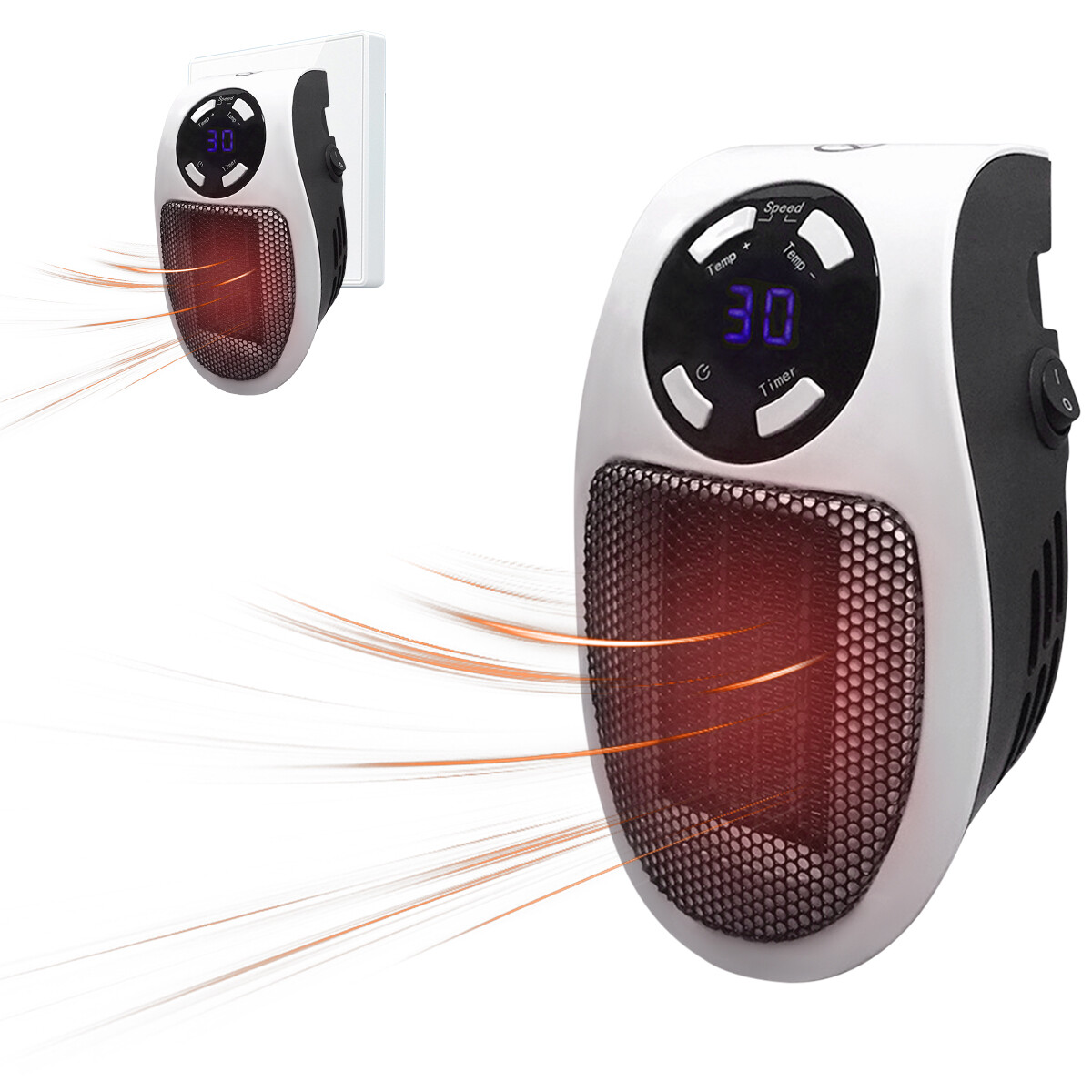 LEERUI Portable Electric Space Heater,Heater Plug In, Heater Heater For Small Rooms,Space Heater