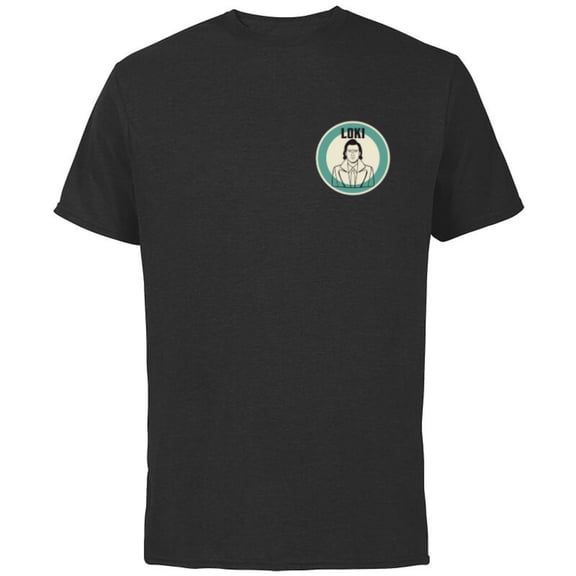 Marvel Studios Loki Season 2 Loki Toon Style Corner Image - Short Sleeve Cotton T-Shirt for Adults - Customized-Black