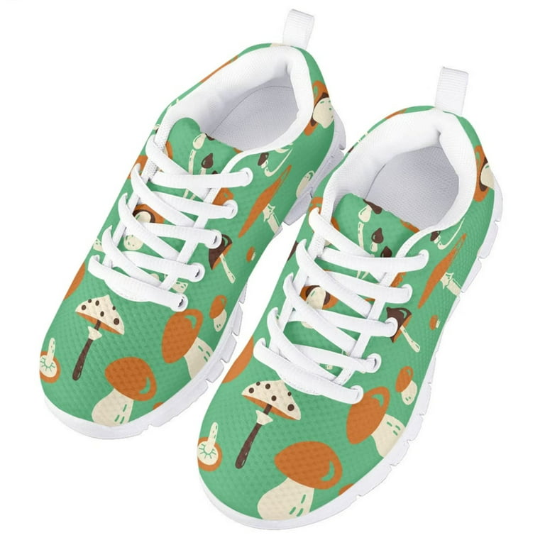 Green Cute Cactus Pattern Blue Personalized Sneakers Lightweight Walking  Shoes Running Athletic Casual Sneakers